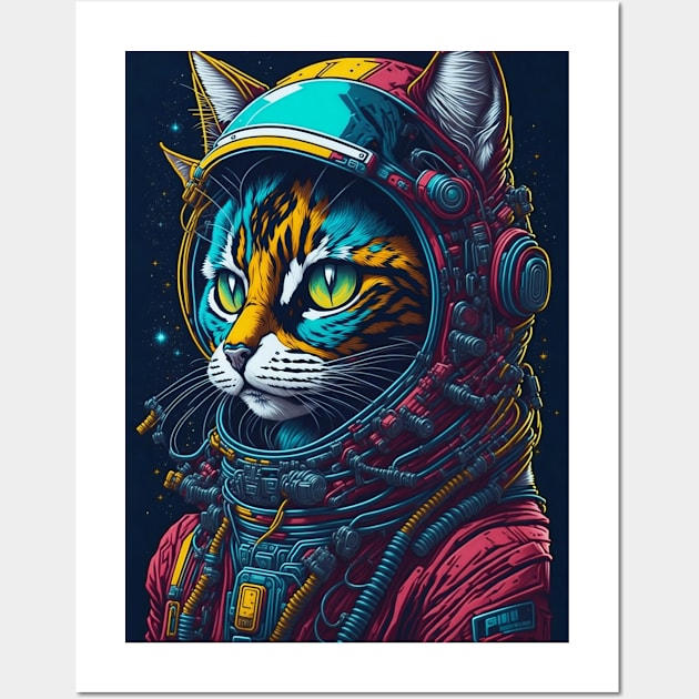 Astro Cat vol.3 Wall Art by Beerlogoff